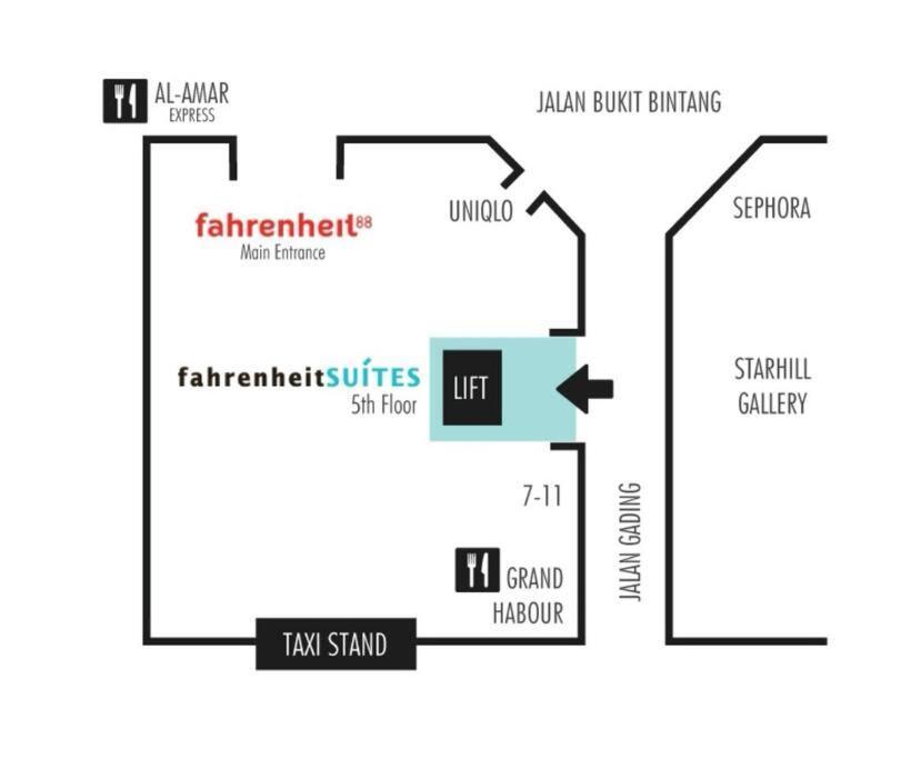 Fahrenheit Condo Bukit Bintang Kl 2R By Roseline Κουάλα Λουμπούρ Εξωτερικό φωτογραφία